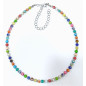 Collier  Multipierres Enfant avec Billes Acier 32 + 10 cm