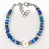 Bracelet Multipierres Enfant avec Pâquerette Acier 13 + 5 cm