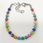 Bracelet Multipierres Enfant avec Billes Acier 13 + 5 cm