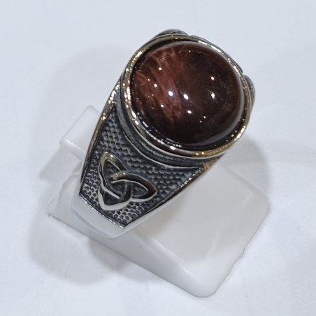 Bague Oeuil de Taureau Acier Inox