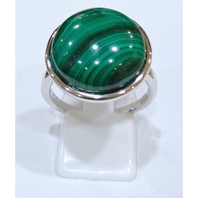 Bague Malachite Rond Argent 925