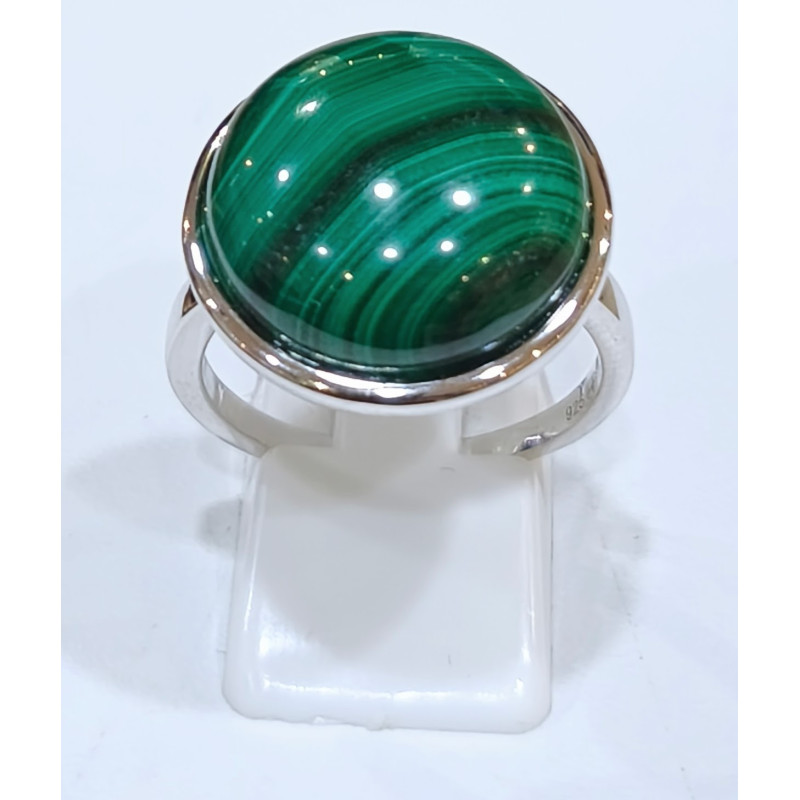 Bague Malachite Rond Argent 925