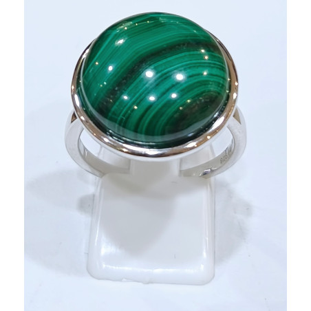 Bague Malachite Rond Argent 925