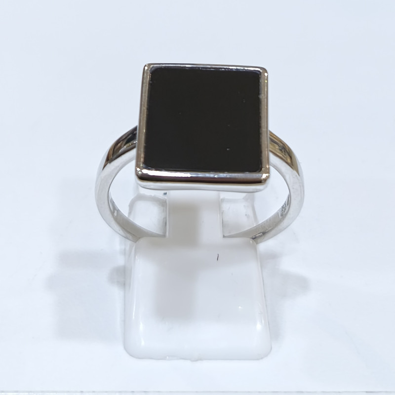 Bague Onyx Rectangle Argent 925