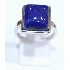 Bague Lapis-Lazuli Rectangle Argent 925