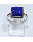 Bague Lapis-Lazuli Carré Argent 925