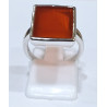 Bague Cornaline Rectangle Argent 925