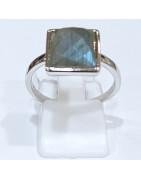 Bague Labradorite Carré Argent 925