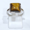 Bague Œil de Tigre Carré Argent 925