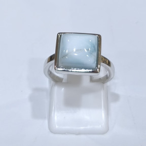 Bague Larimar Carré Argent 925