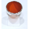 Bague Cornaline Rond Argent 925