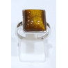 Bague Œil de Tigre Rectangle Argent 925