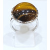 Bague Œil de Tigre Rond Argent 925
