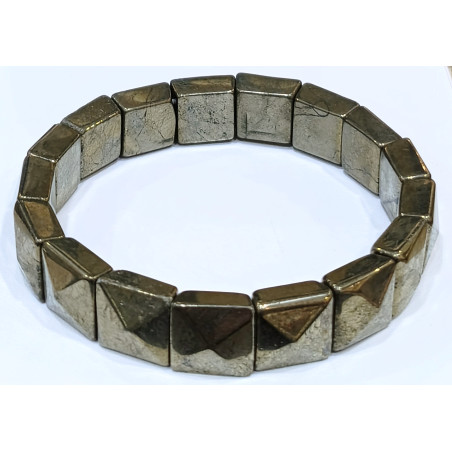 Bracelet Pyrite de Fer Carré Diamètre mini 7 cm