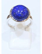 Bague Lapis-Lazuli Rond Argent 925