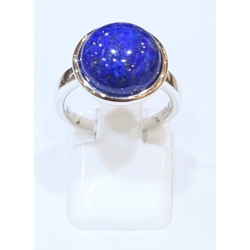 Bague Lapis-Lazuli Rond Argent 925
