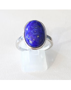 Bague Lapis-Lazuli Ovale Argent 925