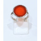 Bague Cornaline Rond Argent 925