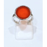 Bague Cornaline Rond Argent 925
