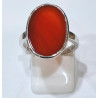Bague Cornaline Ovale Argent 925