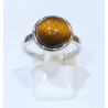 Bague Œil de Tigre Rond Argent 925