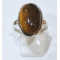Bague Œil de Tigre Ovale Argent 925