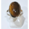 Bague Œil de Tigre Ovale Argent 925