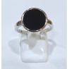 Bague Onyx Rond Argent 925