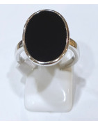 Bague Onyx Ovale Argent 925