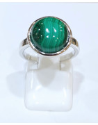 Bague Malachite Rond Argent 925