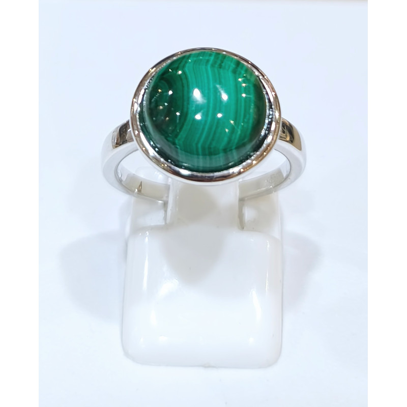Bague Malachite Rond Argent 925