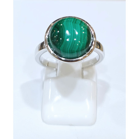 Bague Malachite Rond Argent 925