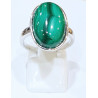 Bague Malachite Ovale Argent 925