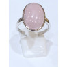 Bague Quartz Rose Ovale Argent 925