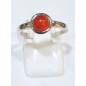 Bague Cornaline Rond Argent 925 Taille 54