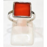 Bague Cornaline Carré Argent 925