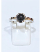 Bague Onyx Rond Argent 925