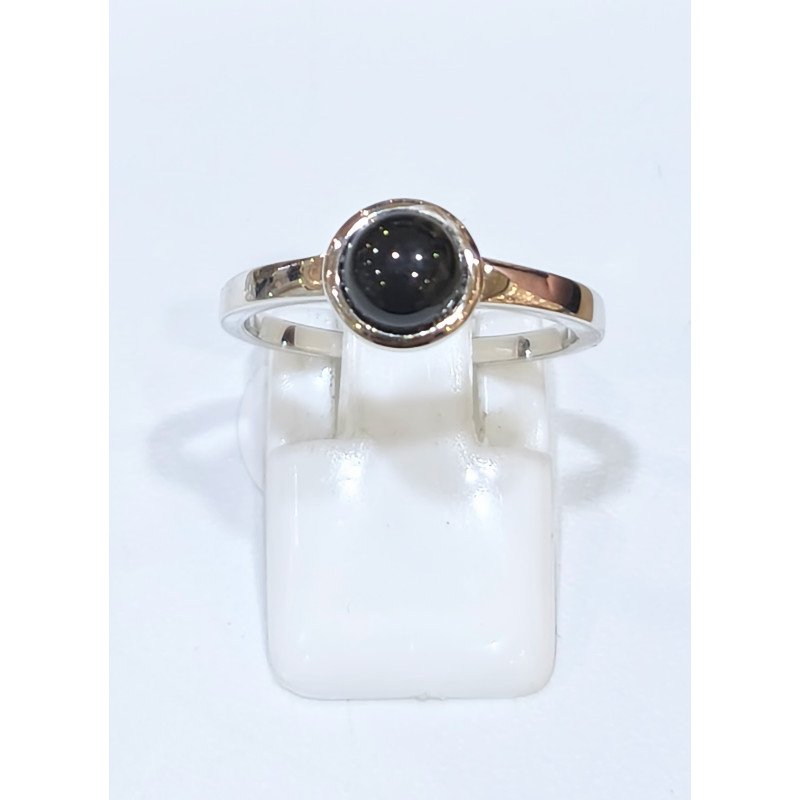 Bague Onyx Rond Argent 925