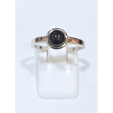 Bague Onyx Rond Argent 925