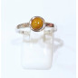 Bague Œil de Tigre Rond Argent 925 Taille 58