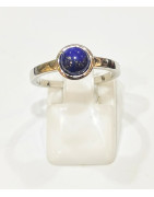 Bague Lapis-Lazuli Rond Argent 925 Taille 54