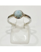 Bague Larimar Rond Argent 925