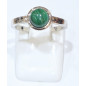 Bague Malachite Rond Argent 925 Taille 50