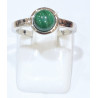 Bague Malachite Rond Argent 925 Taille 50