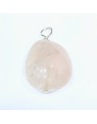 Pendentif Quartz Rose
