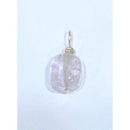 Pendentif Quartz Rose