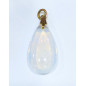 Pendentif Verre Opaline Goutte