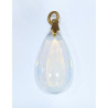 Pendentif Verre Opaline Goutte