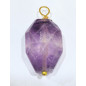 Pendentif Améthyste Attache dorée