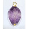 Pendentif Améthyste Attache dorée